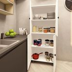 Zerka Concept Evora Mdf 4 Raflı Çok Amaçlı Mutfak Banyo Ayakkabılık Dolap 60cm