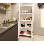 Zerka Concept Evora Mdf 4 Raflı Çok Amaçlı Mutfak Banyo Ayakkabılık Dolap 70CM - Beyaz