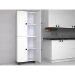 Zerka Concept Faro Mdf 4 Raflı Çok Amaçlı Mutfak Banyo Ayakkabılık Dolap 50CM - Beyaz