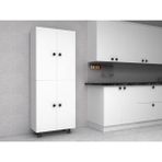 Zerka Concept Faro Mdf 4 Raflı Çok Amaçlı Mutfak Banyo Ayakkabılık Dolap 70 cm - Beyaz