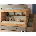 Zerka Concept Grey Mdf Çelik Profilli Yavrulu Ranza Ac M1 90 X 190 Cm