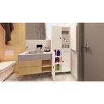Zerka Concept Gris Mdf 6 Raflı Çok Amaçlı Mutfak Banyo Ayakkabılık Dolabı 70 Cm