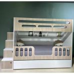 Zerka Concept İlya Tamamı Mdf Yavrulu Ranza Mb1