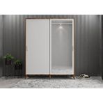 Zerka Concept İmaj Sürgülü Ceviz Beyaz 120 cm Portmanto