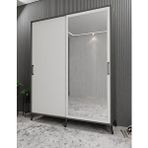 Zerka Concept İmaj Sürgülü Füme Beyaz 120 cm Portmanto