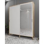 Zerka Concept İmaj Sürgülü Meşe Beyaz 120 cm Portmanto