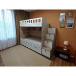 Zerka Concept Kıbrıs Komple Mdf Membran Yavrulu Ranza Meşe Beyaz 190 X 90