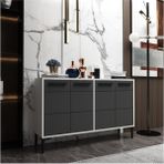 Zerka Concept Marden Konsol Beyaz Gövde Antrasit Kapak Tv Ünitesi