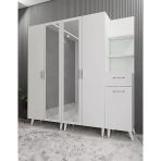 Zerka Concept Melodi Beyaz 175 cm Portmanto