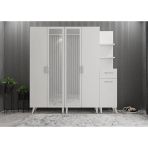Zerka Concept Melodi Beyaz 200 cm Portmanto