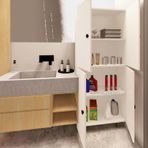 Zerka Concept Minto Mdf 4 Raflı Çok Amaçlı Mutfak Banyo Ayakkabılık Dolap 70cm
