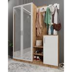 Zerka Concept Moon Çam Beyaz 140 cm Portmanto
