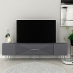 Zerka Concept Motif Tv Sehpası Tv Ünitesi Antrasitgümüş