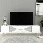 Zerka Concept Motif Tv Sehpası Tv Ünitesi Beyazgümüş