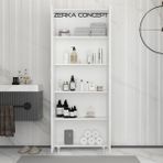 Zerka Concept Mut Mdf 4 Raflı Çok Amaçlı Mutfak Banyo Ayakkabılık Dolap 70 cm - Beyaz