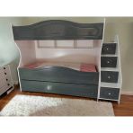 Zerka Concept Nice Tamamı Mdf Lake Boyalı Yavrulu 3 Lü Ranza Ab