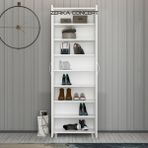 Zerka Concept Panta Mdf 6 Raflı Çok Amaçlı Mutfak Banyo Ayakkabılık Dolap - 60 cm - Beyaz