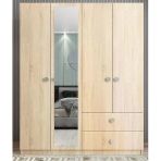 Zerka Concept Point 4 Kapaklı Meşe Gardırop Dolap