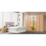 Zerka Concept Rabat Mdf 6 Kapaklı Gardırop Ve Yatak Odası Takımı