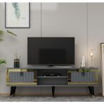 Zerka Concept Sandro Antrasit-Altın Tv Ünitesi