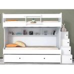 Zerka Concept Sardunya Mdf Yavrulu Seyyar Merdivenli Ranza Beyaz M1 90 X 190 Cm