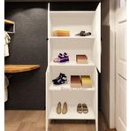 Zerka Concept Sarvel Mdf 4 Raflı Çok Amaçlı Mutfak Banyo Ayakkabılık Dolap 60cm