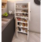 Zerka Concept Simla Çok Amaçlı Mutfak Banyo Ayakkabılık Dolabı 180 cm 6 Bölmeli - Beyaz