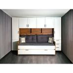 Zerka Concept Sweety Komple Mdf Membran Dolaplı Yavrulu Ranza Ceviz Beyaz 190 X 90