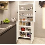 Zerka Concept Tamamı Mdf 6 Raflı Çok Amaçlı Mutfak Banyo Ayakkabılık Dolabı 70 cm