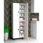 Zerka Concept Ural 8 Raflı Çok Amaçlı Mutfak Banyo Ayakkabılık Dolabı 70 Cm