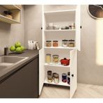 Zerka Concept Valentu Mdf 4 Raflı Çok Amaçlı Mutfak Banyo Ayakkabılık Dolap 60 cm - Beyaz
