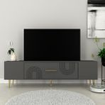 Zerka Concept Valeria Tv Sehpası Tv Ünitesi Antrasitaltın