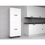 ZerkaConcept Rana Tamamı Mdf 4 Raflı Çok Amaçlı Mutfak Banyo Ayakkabılık Dolabı 70 Cm Beyaz