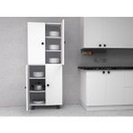 ZerkaConcept Tamamı Mdf 6 Raflı Çok Amaçlı Mutfak Banyo Ayakkabılık Dolabı 50 Cm Beyaz