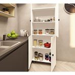 ZerkaConcept Valentu Mdf 4 Raflı Çok Amaçlı Mutfak Banyo Ayakkabılık Dolap 70 Cm Beyaz