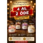 ZERNEVA 4'LÜ KOKULU MUM SETİ - AVANTAJLI PAKET (ÇİLEK-ÇİKOLATA-LAVANTA-VANİLYA)