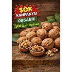 zernut Kabuklu Ceviz Organik Dağ Cevizi 500 Gram