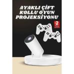 Zero Land Allzey Projeksiyon Cihazı Video Oyun Konsolu Projektör Taşınabilir Ayaklı Çift Kollu 4K Çözünürlük