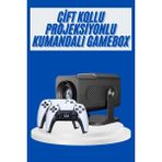Zero Land Depomix 4K Android Smart Wi-Fi Çift Kollu Projeksiyon Game Box Kumandalı Taşınabilir - Çok Renkli
