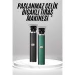 Zero Land Depomix Tıraş Makinesi Profesyonel Paslanmaz Çelik T-Bıçak Saç Sakal Ense Vücut - Renkli