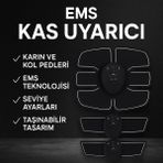 Zero Land Depomix Titreşimli Ems Spor Aleti Karın Kol ve Bacak Kas Yapma 2025 Model - Renkli