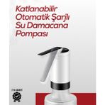 Zero Land Drnds Akıllı Şarjlı Damacana Pompası Tek Tuşla Su Dolum