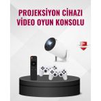 Zero Land Drnds Kablosuz Mini Projeksiyon Cihazı Oyun ve Film Için Taşınabilir Ev Sineması - Çok Renkli