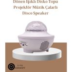 Zero Land Drnds Müzik Ritimli Işık Değişimi & Dönen Dalga Efekti – Galaxy Projektör - Yeşil