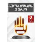 Zero Land Drnds Uzaktan Kumandalı El Orta Parmak Led Araç Camına Özel - Renkli - Yeşil