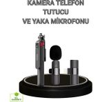 Zero Land Drnds Vlog ve Canlı Yayın Için Çift Yaka Mikrofonu ve Tripodlu Sie Çubuğu Seti - Renkli