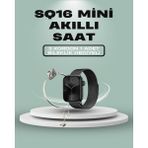 Zero Land Ds-Derin Sq-16 Mini Series 10 Akıllı Saat – 3 Kordon + Hediye Bileklik - Metal - Standart