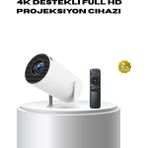 Zero Land Flzdgnkr 4K Destekli Full Hd Projeksiyon – 130 Inç Geniş Ekran, Wifi ve HDMI Bağlantılı - Çok Renkli
