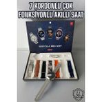 Zero Land Flzdgnkr Akıllı Saat 7 Kordonlu Yeni Nesil Arama Cevaplayan Çok Fonksiyonlu - Siyah - Standart