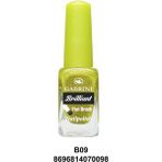 Zero Land Glblseme Gabrini Brilliant Flat Brush Oje Simli Oje-Fıstık Yeşili